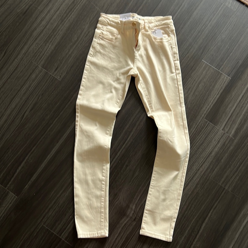 New SFERA cream colour skinny jeans.